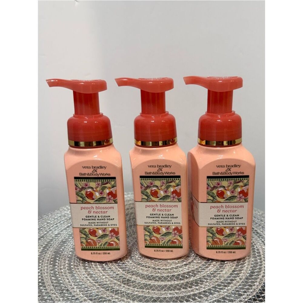 BBW x Vera Bradley Foaming Hand Soap Set of 3 NWT